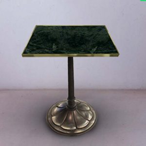 Green Marble Square Top Table