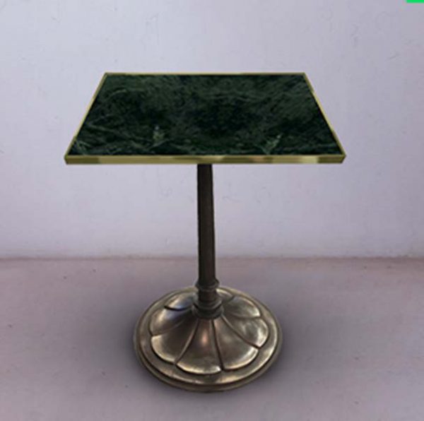 Green Marble Square Top Table